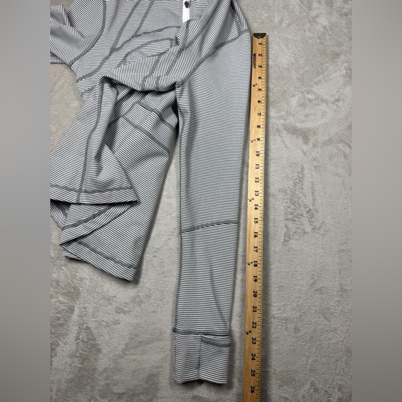 Lululemon Define Tonka Stripe Heathered Slate White Full Zip Athletic Jacket 10 - Picture 11 of 16